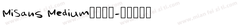 MiSans Medium小米公司字体转换